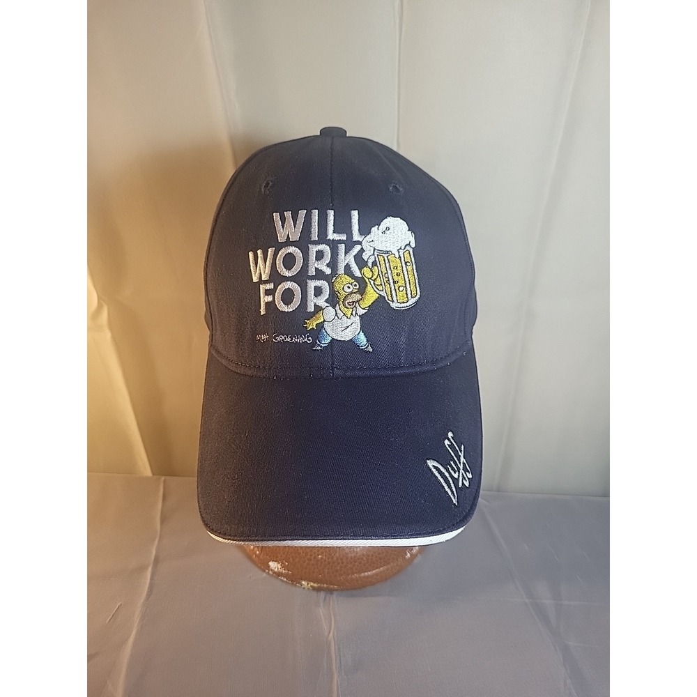 Will Work for Beer" Duff hat:‎ "Vintage Duff Beer Hat - Homer Simpson
